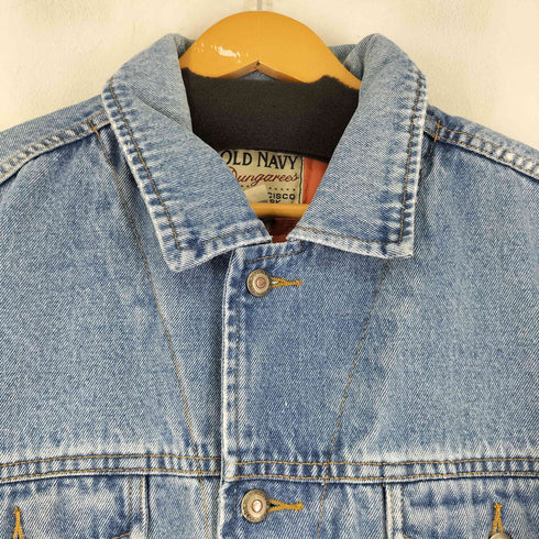 オールドネイビー OLD NAVY 90S 裏地キルティング デニムジャケット メンズ import:L